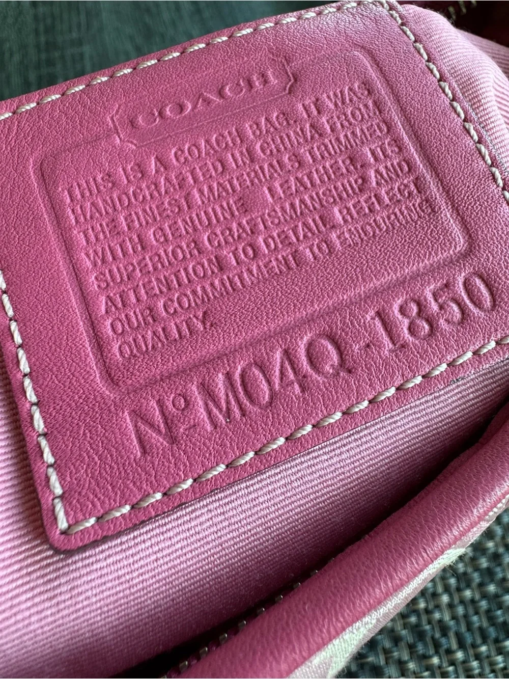 Y2K Coach Pink Optic SoHo Hobo Shoulder Bag